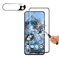 Pikkukuva 6 / 11: Google Pixel 9 Pro - 2.5D Framsida Svart + Kameraskydd i 1 Set