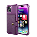 Miniatyrbillede 1 af 11: Elegant plånboksfodral i lyxigt PU-läder för iPhone 15 Plus Purple
