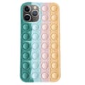 iPhone 12 Pro - Fidget Pop It Silikonskal Grön-Rosa-Gul