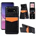 Miniatyrbilde 1 av 11: Samsung Galaxy S10 Plus - Praktiskt Stilsäkert Skal med Kortfack Svart