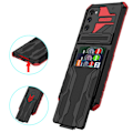 Miniatyrbilde 1 av 11: Premium Wallet Case för Samsung Galaxy S23 Plus Röd