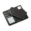 Pikkukuva 3 / 11: iPhone 15 Plus - Lompakkokotelo PU-nahasta, jossa 3 korttipaikkaa Red