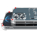 Miniatyrbild 9 av 11: iPhone 16 Pro Max - Långvarigt och Transparent Fodral med Kortfack