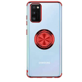 Miniatyrbild 9 av 11: Samsung Galaxy A41 - Skyddande Skal med Ringhållare Röd