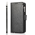 Pikkukuva 1 / 11: Plånboksfodral i Mikrofiberläder med Dragkedja - iPhone 15 Black