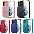 Pikkukuva 9 / 11: Samsung Galaxy S22 Plus - Skal med Korthållare Roséguld