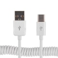 Miniatyrbilde 6 av 11: USB till Type-C Fjäder Laddningskabel Vit