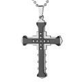 Miniatyrbilde 7 av 11: Stilrent Kors Halsband Silver