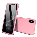 Pikkukuva 1 / 11: iPhone XS Max - Professionellt Stilrent Floveme Dubbelskal Roséguld