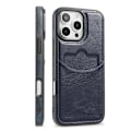 Miniatyrbild 5 av 11: iPhone 16 Pro - Premium Läderfodral med Kortfack Mörkbrun