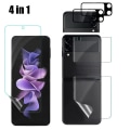 Miniatyrbillede 2 af 11: 2-PACK Z Flip 4 4in1 Hydrogel Skärmskydd & 2.5D Kameralinsskydd Transparent