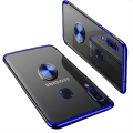 Pikkukuva 2 / 11: Samsung Galaxy A20E - Skyddande Silikonskal med Ringh�llare Silver