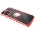 Pikkukuva 1 / 11: iPhone 12 Pro - Skyddande Skal med Ringhållare Red