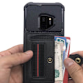 Miniatyrbillede 10 af 11: Samsung Galaxy S9 - Stilrent Skyddsskal med Kortfack Blå