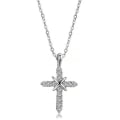 Miniatyrbild 3 av 5: Exklusivt Kors Halsband Guld/Silver