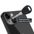 Miniatyrbilde 9 av 11: iPhone 13 Kameralinsskydd 2.5D HD-Clear 0,4mm Transparent