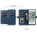 Pikkukuva 10 / 11: iPhone 7 - Dubbelfunktions Plånboksfodral Mörkgrön