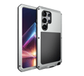Samsung Galaxy S24 ultra - Stötdämpande HEAVY DUTY Aluminium Skal Silver