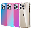 Miniatyrbillede 1 af 11: iPhone 16 Pro Max - Stilrent Smart Skyddsskal i Gradient Silikon Blå/Rosa