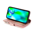 Pikkukuva 7 / 11: Plånboksfodral i Mikrofiberläder med Dragkedja - iPhone 15 Pink gold