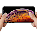 Pikkukuva 9 / 11: iPhone 11 Pro Max 3-PACK Anti-Spy Skärmskydd 9H Svart