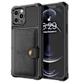 Miniatyrbilde 4 av 11: iPhone 12 Pro Max - Stilrent Skal med Korthållare Grön