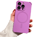 Pikkukuva 1 / 11: iPhone 12 Pro Max - Silikonskal med Magnetiskt Stötskydd Rosa