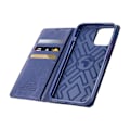 Miniatyrbilde 10 av 11: iPhone 16 Pro Max -  Stilrent Plånboksfodral i PU-Läder 3-Kortfack Guld