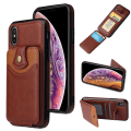 Miniatyrbild 5 av 11: iPhone XR - Professionellt Skyddsskal med Kortfack Ljusbrun Ljusbrun