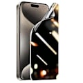 Miniatyrbild 2 av 11: 2-Pack iPhone 15 Pro Hydrogel Skärmskydd med Sekretesskydd