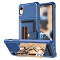 Pikkukuva 9 / 11: iPhone XR - Praktiskt Skyddsskal med Kortfack Röd