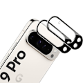 Pikkukuva 4 / 11: Google Pixel 9 Pro - 2.5D Framsida Svart + Kameraskydd i 1 Set