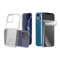 Miniatyrbilde 2 av 11: iPhone 14 Skal med Kortfack & Hydrogel Skärmskydd Genomskinlig