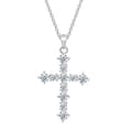 Exklusivt Kors Halsband Hög Kvalitet Silver