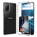 Pikkukuva 7 / 11: Samsung Galaxy Note 20 Ultra - Silikoni Bumper Kotelo Korttipidikkeellä Transparent/Genomskinlig