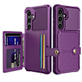 Pikkukuva 3 / 11: Samsung Galaxy S24 Plus-Elegant Plånboksfodral med Magnetisk Hållare Grön