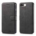 Miniatyrbillede 1 af 11: iPhone 7 Plus - Professionelt Yazunshi Wallet Cover Svart