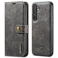 Miniatyrbilde 8 av 11: Samsung Galaxy S24 - 2-i-1 Plånboksfodral i Premium Läder Grå