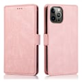 Miniatyrbild 7 av 11: iPhone 15 Pro Max  Plånboksfodral i läder med flip-funktion (3-kortfack) Rosa guld