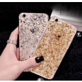 Miniatyrbild 4 av 7: iPhone  6/6S - Exklusivt Elegant Crystal-flake skal FLOVEME Silver/Grå