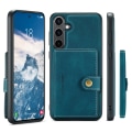 Miniatyrbillede 1 af 11: Läderplånbok med magnetiskt hållare för Galaxy S24 Plus Green