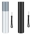 Miniatyrbillede 1 af 11: LED Laddningsbar Ficklampa i Aluminium Svart Svart