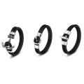 Pikkukuva 6 / 6: Äkta Läder Rostfritt Stål Armband TYPE-B