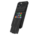 Miniatyrbilde 2 av 8: iPhone 14 Pro - Skal med GÖMD Korthållare Svart