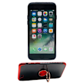 Miniatyrbild 11 av 11: iPhone 8 - Robust Silikonskal med Ringh�llare Röd