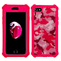 Pikkukuva 11 / 11: iPhone 7 - Stötdämpande Stilrent Fodral ARMY ROSA/VIT
