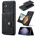 Miniatyrbillede 1 af 11: Samsung Galaxy S23FE - Plånboksfodral med Magnetisk Hållare Black