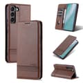 Samsung Galaxy S23 - Yazunshi Plånboksfodral Mörkbrun