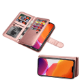 Pikkukuva 10 / 11: iPhone 13 Mini - 9-Kort Plånboksfodral Svart