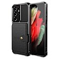 Miniatyrbilde 4 av 5: Samsung Galaxy S21 Ultra - Elegant og smidig deksel med kortholder Röd
